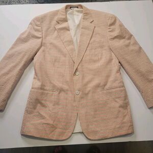 Haspel 100%silk seersucker blazer sports coat RN 84126 see measurements